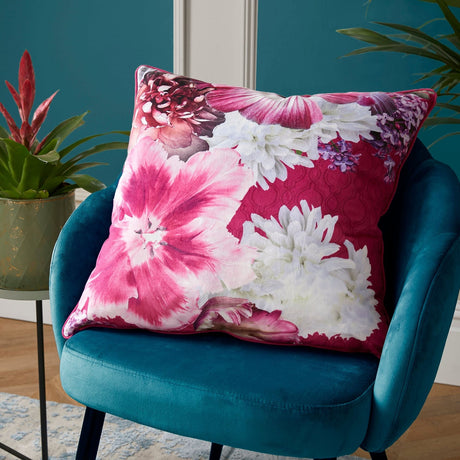 Laurence Llewelyn-Bowen Mayfair Lady Floral Velvet Cushion Cover