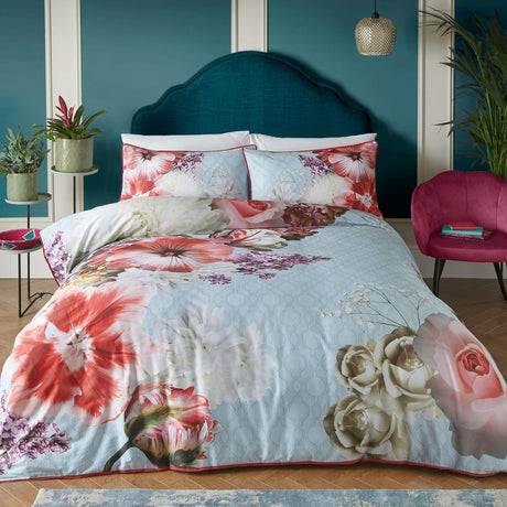 Laurence Llewelyn-Bowen Mayfair Lady Floral Cotton Duvet Cover Set