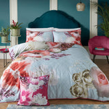 Laurence Llewelyn-Bowen Mayfair Lady Floral Cotton Duvet Cover Set - Mayfair Lady Duvet Cover Set In Blue 5