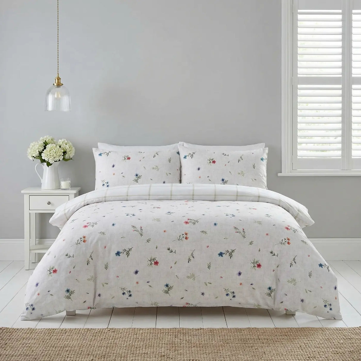 Meadow Brushed Cotton Flannelette Duvet Cover Set 1