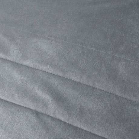 Melanie Velvet Bedspread 150cm x 220cm - Melanie Bedspread In Slate 150 X 220Cm 3