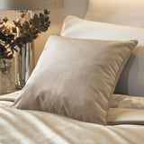 Melanie Velvet Cushion Cover 43cm x 43cm - Linen - Melanie Cushion In Linen 43 X 43Cm 2