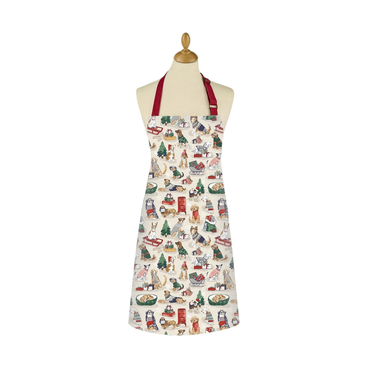 Ulster Weavers Merry Mutts Christmas Dog Print Cotton Apron