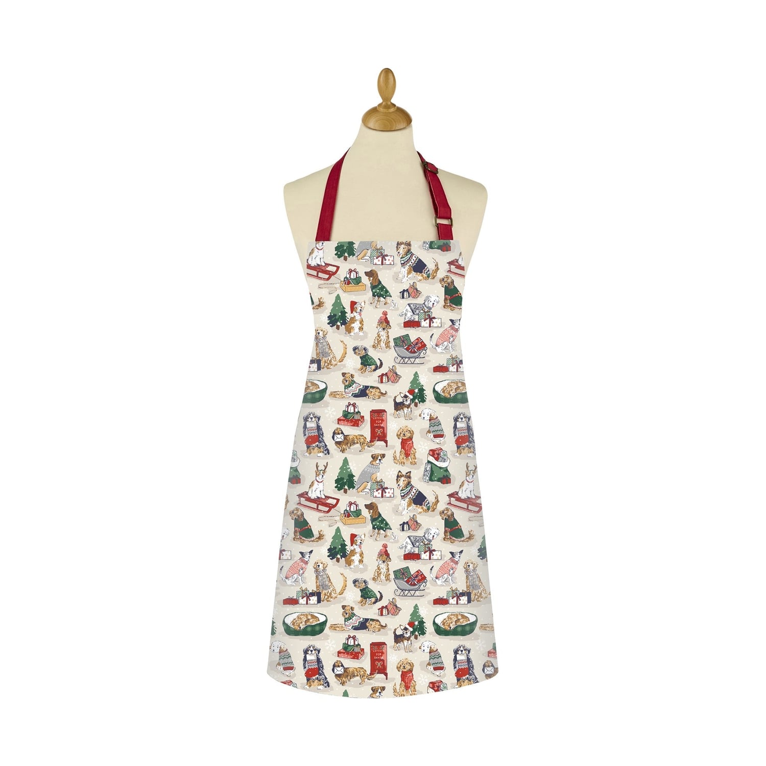 Ulster Weavers Merry Mutts Christmas Dog Print Cotton Apron