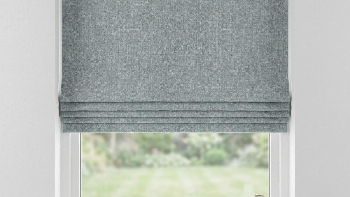 Mestre Made to Measure Roman Blind Soft Teal