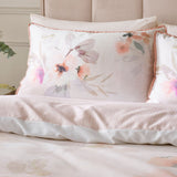 Mia Floral Blooms 100% Cotton 200 Thread Count Duvet Cover Set - Mia Floral Blooms Duvet Cover Set In Natural 2