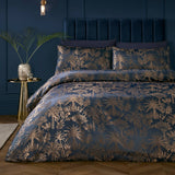 Midnight Palm Navy Duvet Cover Set