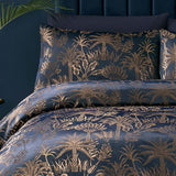 Midnight Palm Navy Duvet Cover Set - Midnight Palm Duvet Cover Set In Navy 2
