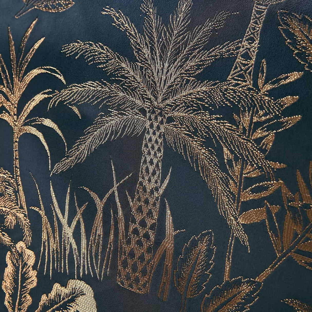 Midnight Palm Navy Duvet Cover Set - Midnight Palm Duvet Cover Set In Navy 3