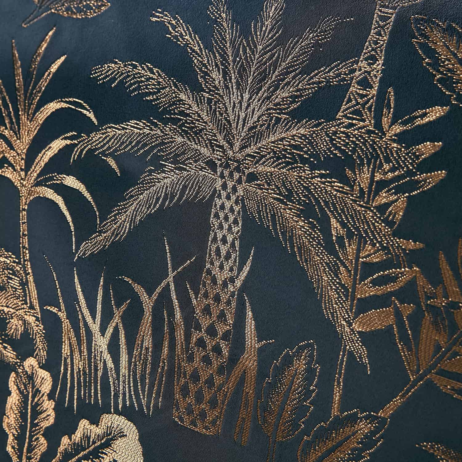Midnight Palm Navy Duvet Cover Set - Midnight Palm Duvet Cover Set In Navy 3