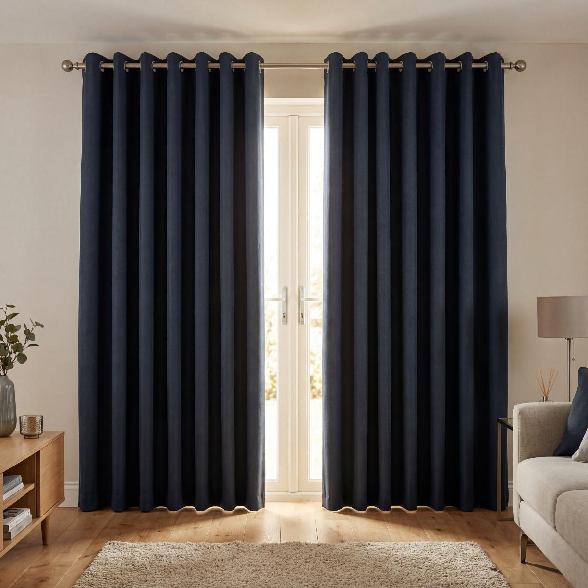 Monaco Made to Measure Curtains Deep Water