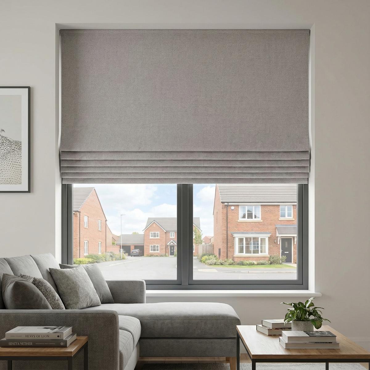 Monaco Made to Measure Roman Blind Frostline