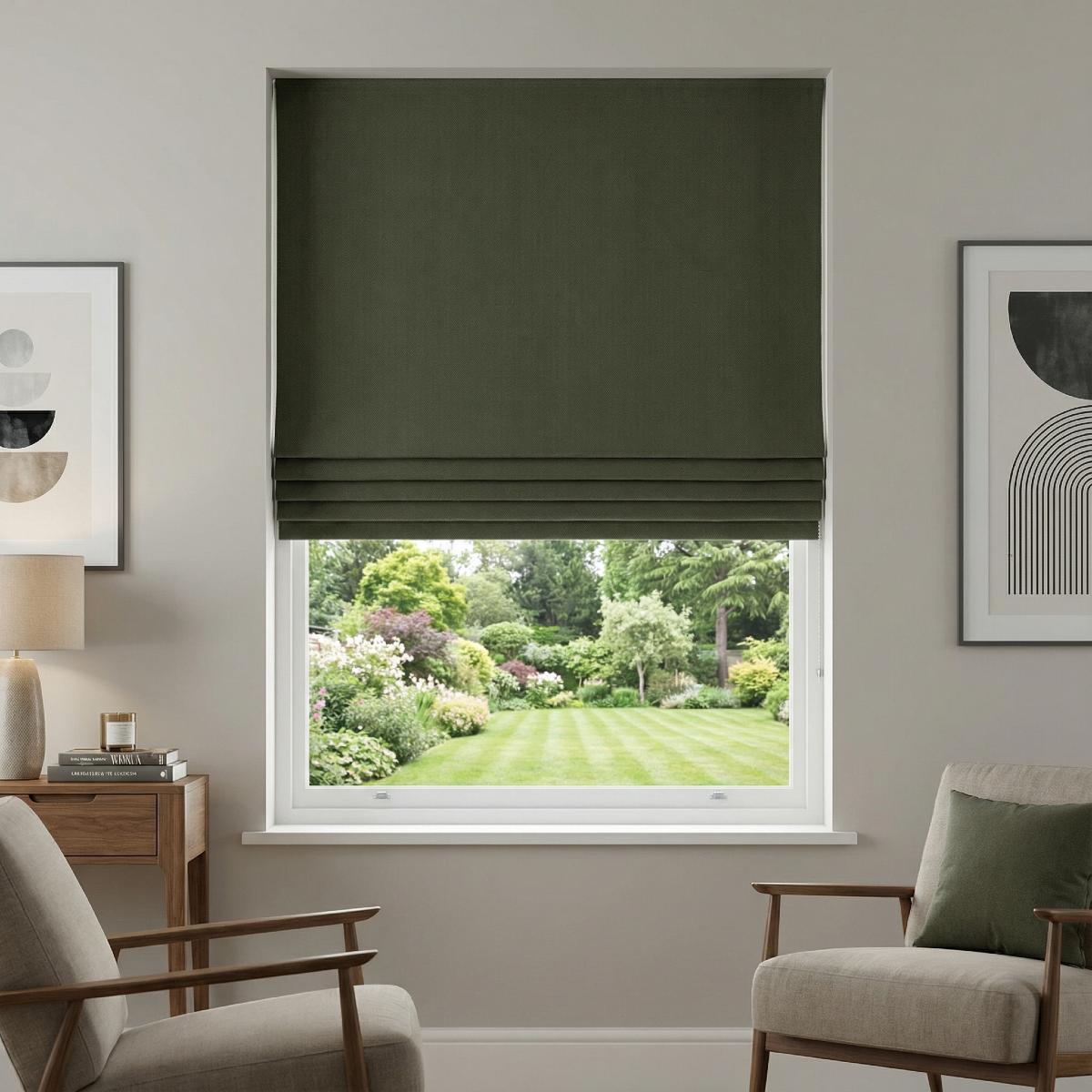 Monaco Made to Measure Roman Blind Herb