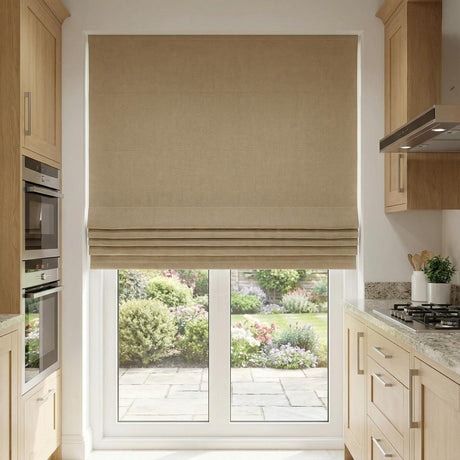 Monaco Made to Measure Roman Blind Oatmeal