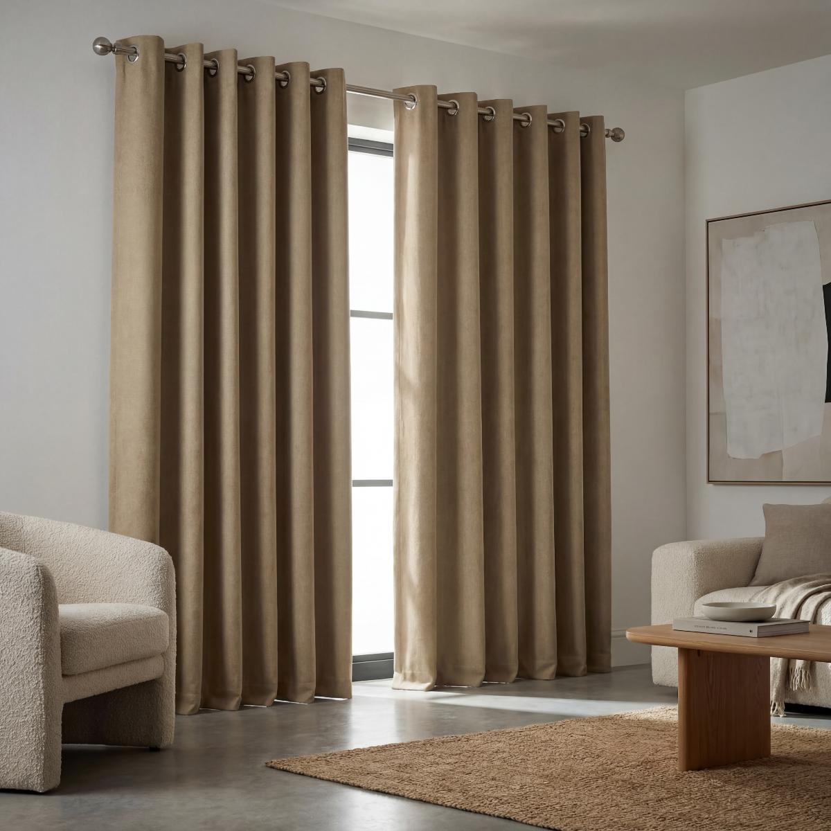 Monaco Made to Measure Curtains Oatmeal