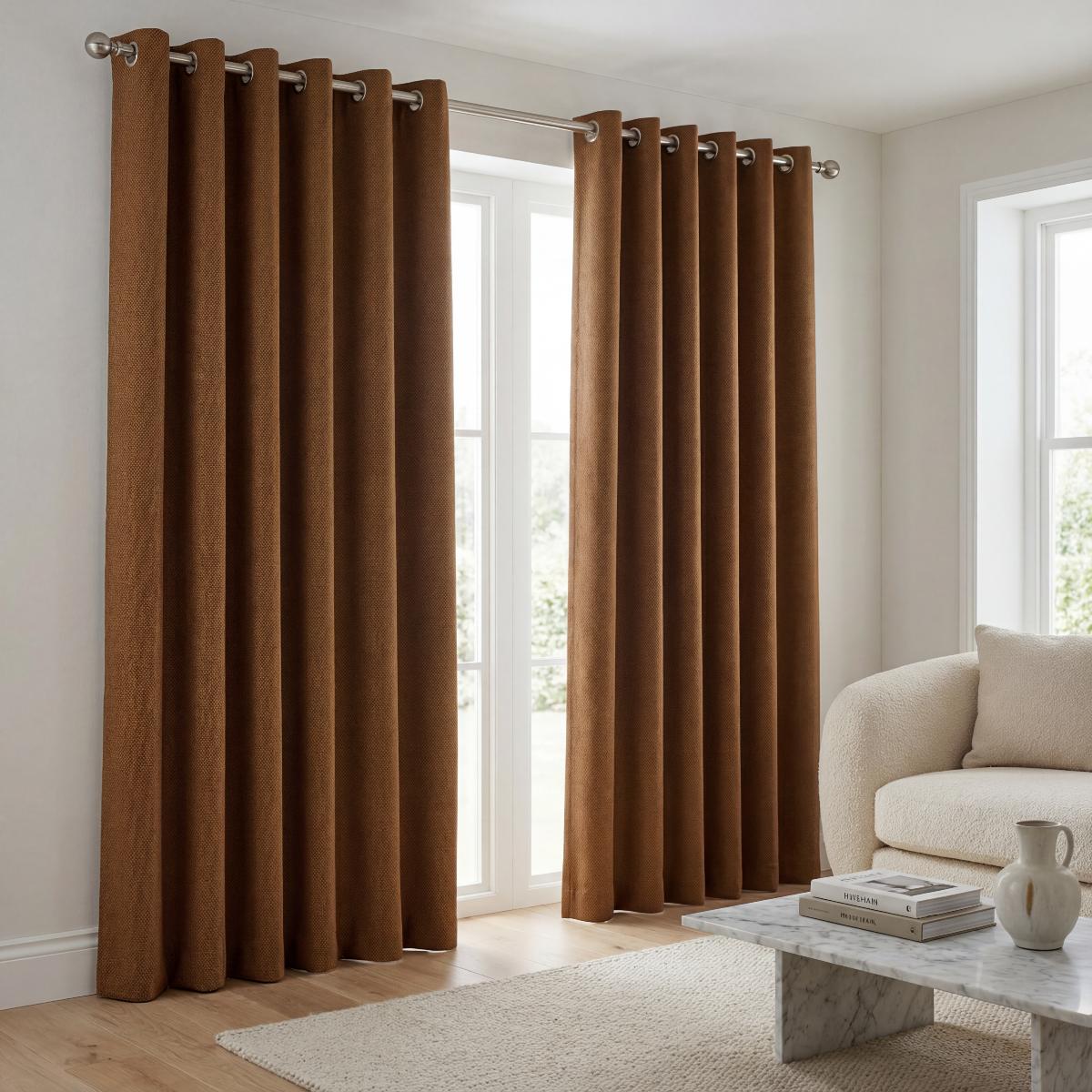 Monaco Made to Measure Curtains Ochre