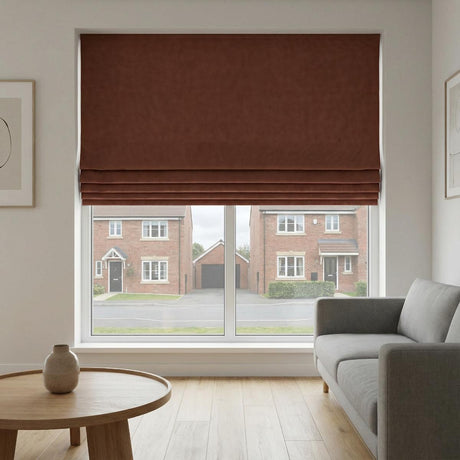 Monaco Made to Measure Roman Blind Rust