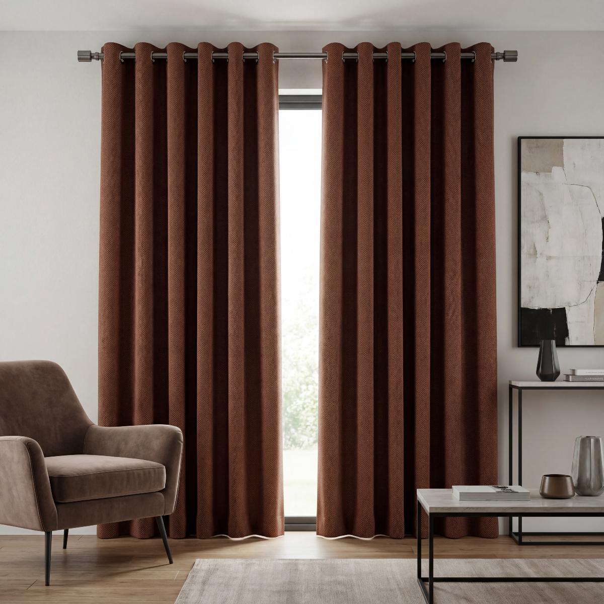 Monaco Rust fabric sample