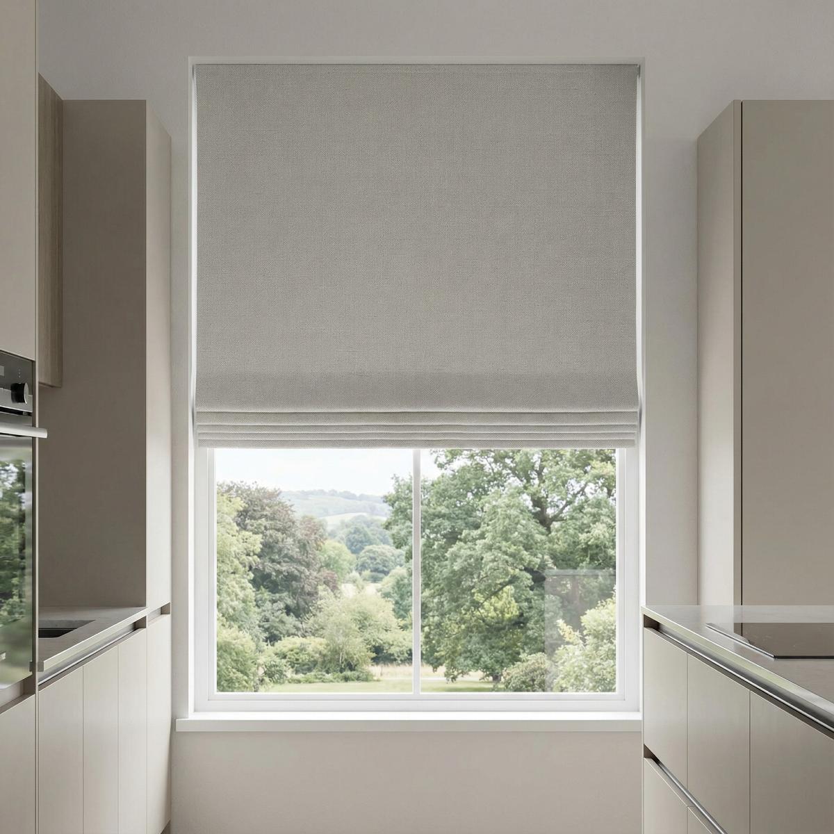 Monaco Made to Measure Roman Blind Snowy