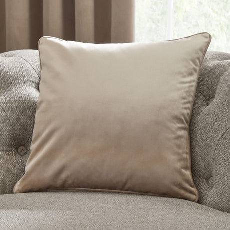 Laurence Llewelyn-Bowen Montrose Velvet Cushion Cover 43cm x 43cm - Linen - Montrose Cushion In Linen 43 X 43Cm 2