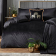 Laurence Llewelyn-Bowen Montrose Luxury Velvet Duvet Cover Set - Black