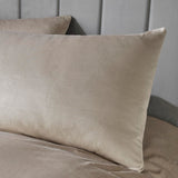 Laurence Llewelyn-Bowen Montrose Luxury Velvet Duvet Cover Set - Linen - Montrose Duvet Cover Set In Linen 2
