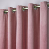 Laurence Llewelyn-Bowen Montrose Velvet Blackout Eyelet Curtains - Blush Light Filtering - Montrose Eyelet Curtains In Blush 3