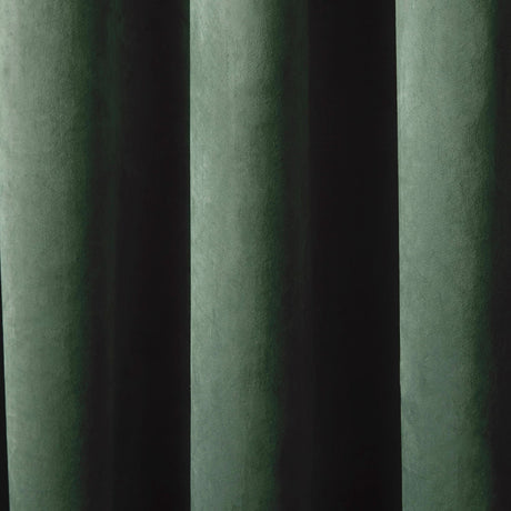 Laurence Llewelyn-Bowen Montrose Velvet Blackout Eyelet Curtains - Bottle Green Light Filtering - Montrose Eyelet Curtains In Bottle Green 2