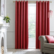 Laurence Llewelyn-Bowen Montrose Velvet Blackout Eyelet Curtains - Claret Light Filtering