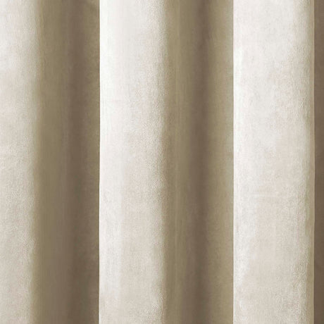 Laurence Llewelyn-Bowen Montrose Velvet Blackout Eyelet Curtains - Ivory Light Filtering - Montrose Eyelet Curtains In Ivory 3