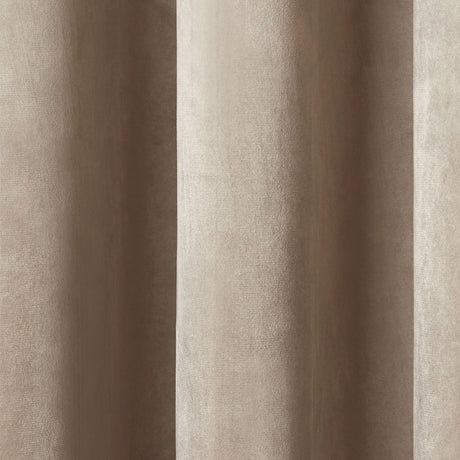 Laurence Llewelyn-Bowen Montrose Velvet Blackout Eyelet Curtains - Linen Light Filtering - Montrose Eyelet Curtains In Linen 2
