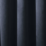 Laurence Llewelyn-Bowen Montrose Velvet Blackout Eyelet Curtains - Navy Light Filtering - Montrose Eyelet Curtains In Navy 2