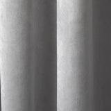 Laurence Llewelyn-Bowen Montrose Velvet Blackout Eyelet Curtains - Silver Light Filtering - Montrose Eyelet Curtains In Silver 2