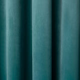 Laurence Llewelyn-Bowen Montrose Velvet Blackout Eyelet Curtains - Teal Light Filtering - Montrose Eyelet Curtains In Teal 3