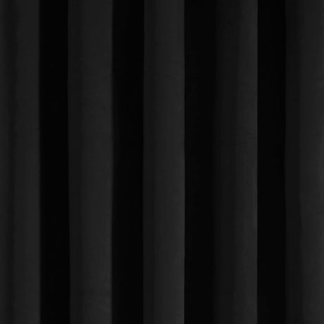 Laurence Llewelyn-Bowen Montrose Blackout Eyelet Single Panel Door Curtain 66 x 84 Inch - Black Thermal Light Filtering - Montrose Eyelet Single Panel Door Curtain In Black 3