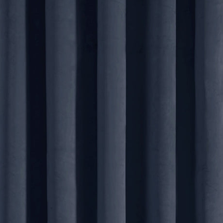 Laurence Llewelyn-Bowen Montrose Blackout Eyelet Single Panel Door Curtain 66 x 84 Inch - Navy Thermal Light Filtering - Montrose Eyelet Single Panel Door Curtain In Navy 3
