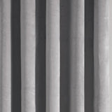 Laurence Llewelyn-Bowen Montrose Blackout Eyelet Single Panel Door Curtain 66 x 84 Inch - Silver Thermal Light Filtering - Montrose Eyelet Single Panel Door Curtain In Silver 3