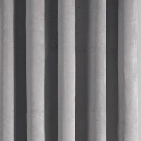 Laurence Llewelyn-Bowen Montrose Blackout Eyelet Single Panel Door Curtain 66 x 84 Inch - Silver Thermal Light Filtering - Montrose Eyelet Single Panel Door Curtain In Silver 3