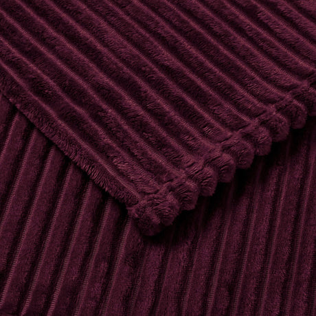 Morritz Cosy Bedspread 130cm x 180cm - Burgundy - Morritz Bedspread In Burgundy 130 X 180Cm 4