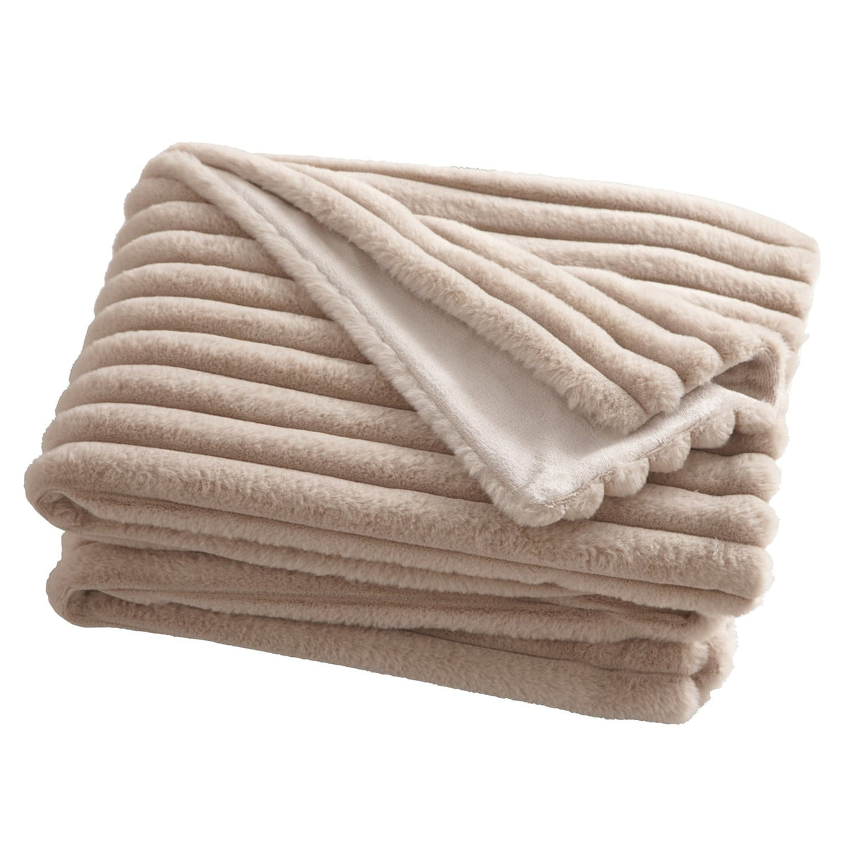 Hygge Morritz Faux Fur Cosy Reversible Throw – Natural – 130cm x 180cm