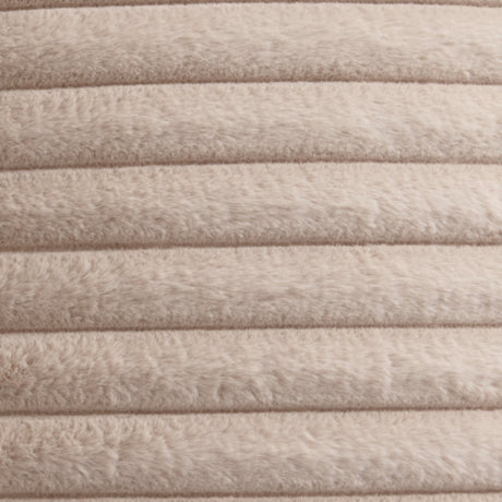 Hygge Morritz Faux Fur Cosy Reversible Throw – Natural – 130cm x 180cm - Morritz Bedspread In Natural 130 X 180Cm 3