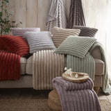 Hygge Morritz Faux Fur Cosy Reversible Throw – Natural – 130cm x 180cm - Morritz Bedspread In Natural 130 X 180Cm 4