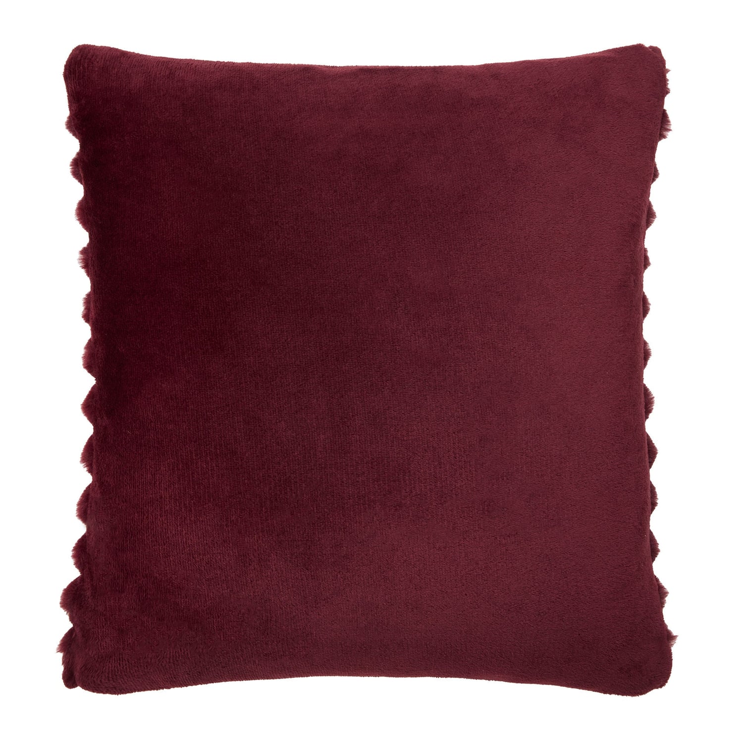 Morritz Cosy Cushion Cover 43cm x 43cm - Burgundy - Morritz Cushion In Burgundy 43 X 43Cm 3
