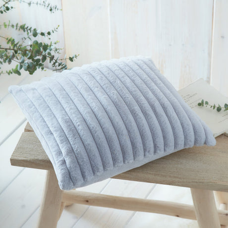 Hygge Morritz Faux Fur Cosy Cushion Cover 43cm x 43cm - Grey