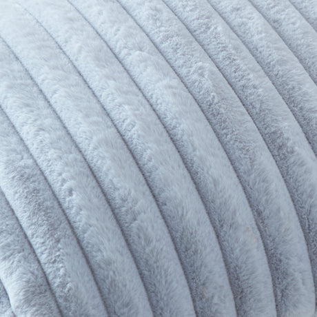 Hygge Morritz Faux Fur Cosy Cushion Cover 43cm x 43cm - Grey - Morritz Cushion In Grey 43 X 43Cm 2