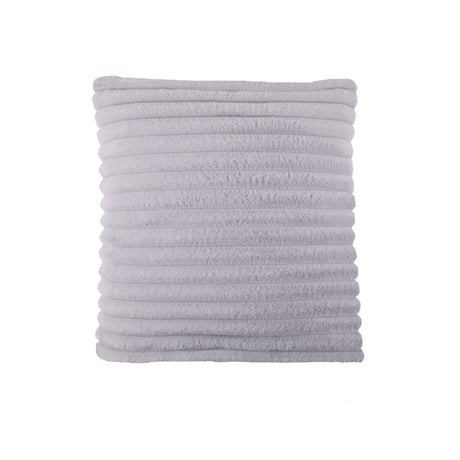Hygge Morritz Faux Fur Cosy Cushion Cover 43cm x 43cm - Grey - Morritz Cushion In Grey 43 X 43Cm 3