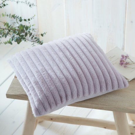 Hygge Morritz Faux Fur Cosy Cushion Cover 43cm x 43cm - Mauve