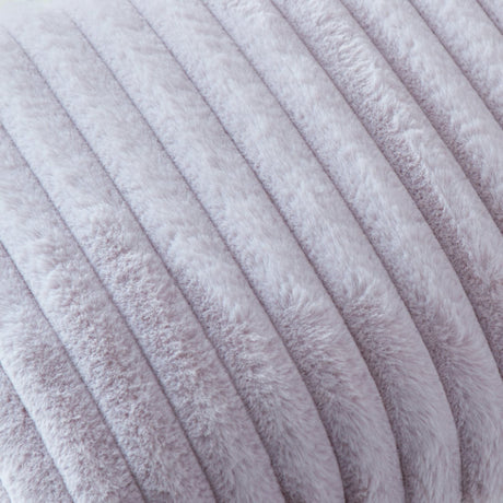 Hygge Morritz Faux Fur Cosy Cushion Cover 43cm x 43cm - Mauve - Morritz Cushion In Mauve 43 X 43Cm 2