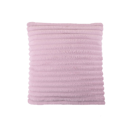 Hygge Morritz Faux Fur Cosy Cushion Cover 43cm x 43cm - Mauve - Morritz Cushion In Mauve 43 X 43Cm 3