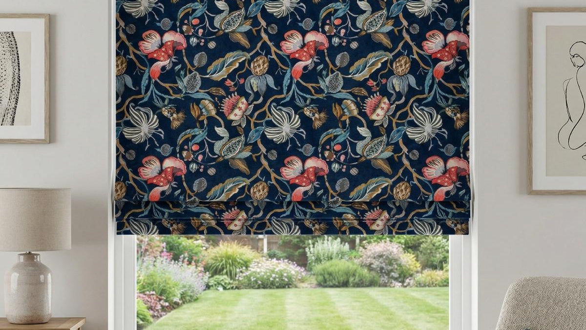 Morton Made to Measure Roman Blind Midnight